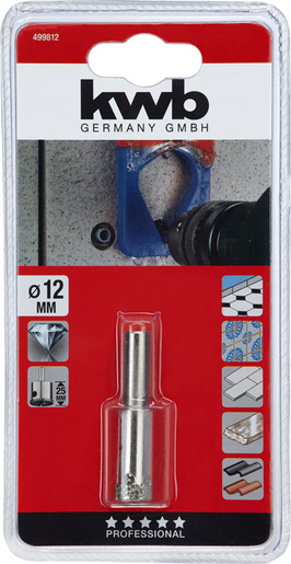 KWB dijamantna kruna za rupe, 12 mm