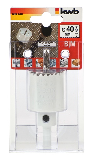 KWB Bi-metal kruna za rupe, drvo i meki metal, 40 mm