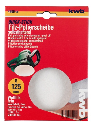 KWB nastavak za poliranje, Ø 125 mm, za ekscentrične brusilice