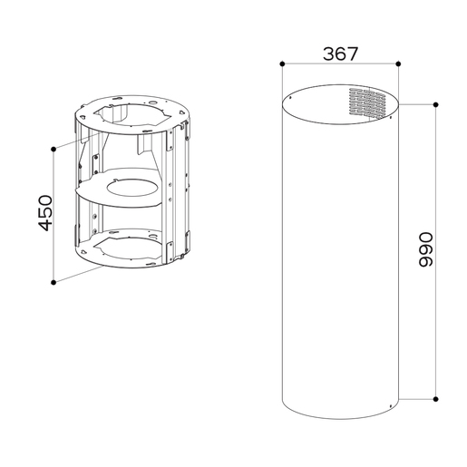 Faber Kit Isola H990 D370 WH – 112.0286.014