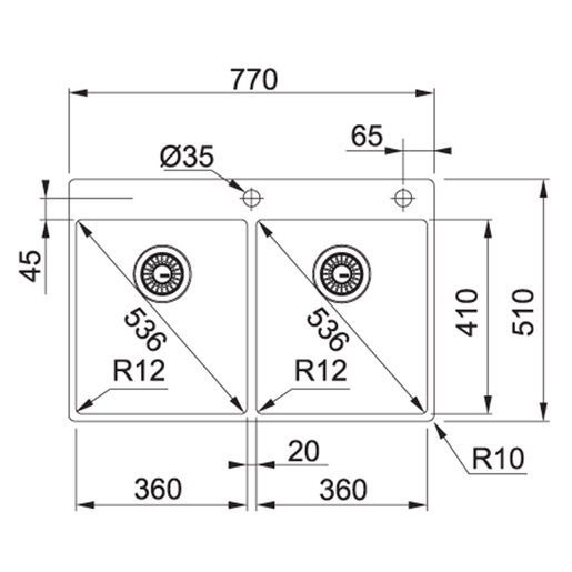Franke Box BXX 220-36-36 TL
