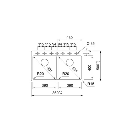 Franke MRG 620-39-39 FTL