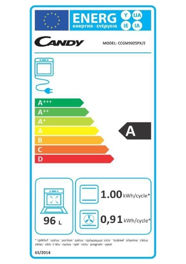 Candy štednjak CCGM9025PX/E