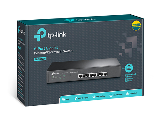 TP-Link TL-SG1008D, 1000Mbps, switch