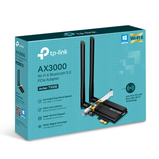 TP-Link Archer TX50E, AX3000, WiFi6, Bluetooth, 3000Mbps, PCIe mrežna kartica