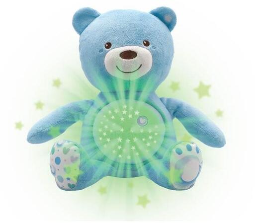 Chicco moj prvi medvjedić sa svjetiljkom i zvukom, plavi