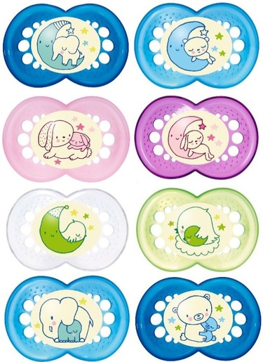 MAM duda night silikon 6+ mj 2/1 motiv neutral