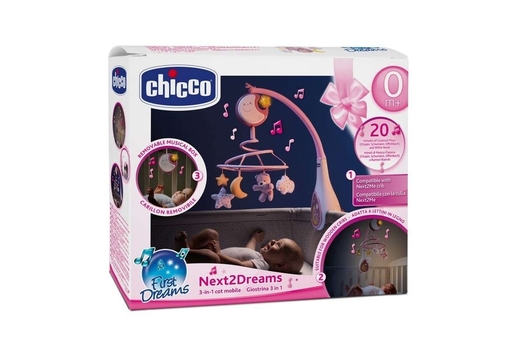Chicco vrtuljak next2dreams pink