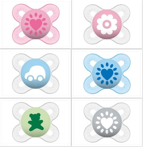 MAM duda start silikon 0-2 mj 1/1 motiv za curu