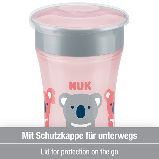 NUK magic cup 360 230 ml 8+ mj roza