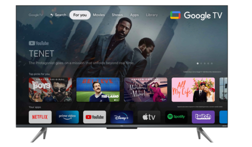 Televizor TCL 43C735 QLED TV 43" ultra HD 4K, Google TV smart, 4K HDR Pro, 144 Hz Motion clarity Pro