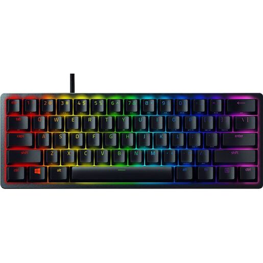 Razer Huntsman Mini, Red Switch, UK ISO, žična mehanička tipkovnica, 60%, RZ03-03391800-R3W1