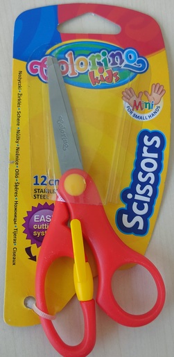 Škare COLORINO Easy - crvena