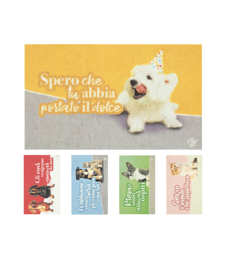 OLIVO TAPETTI otirač PET HOME 40 x 65 cm, žuto/sivi