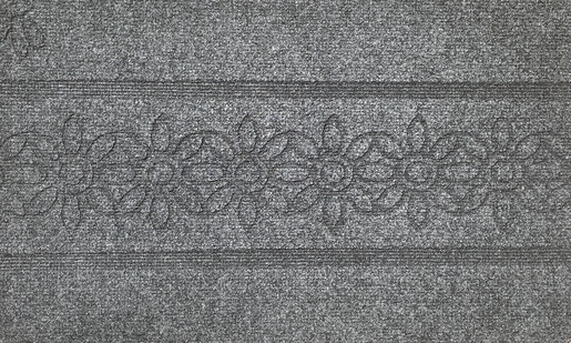 OLIVO TAPETTI otirač QUICK RECTANGOLLARE ZERBINO  40x65cm, sivi