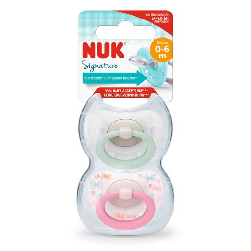 NUK duda silikon signature 0-6 m 2/1