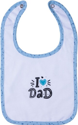 Bubaba podbradak I love dad, plavi