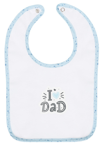 Bubaba podbradak I love dad, plavi