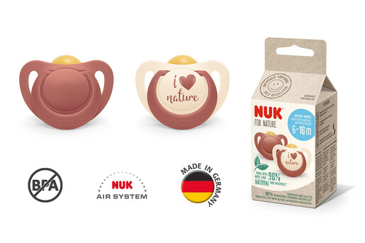 NUK for nature duda lateks 6-18m 2/1