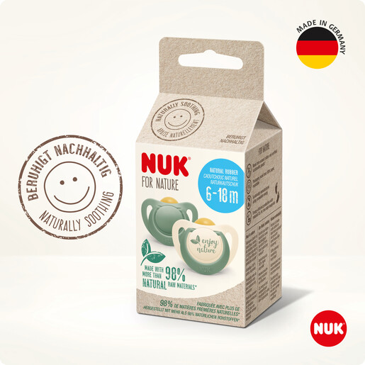 NUK for nature duda lateks 6-18m 2/1