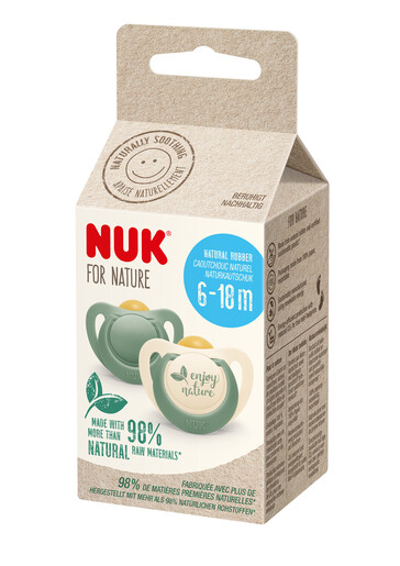 NUK for nature duda lateks 6-18m 2/1