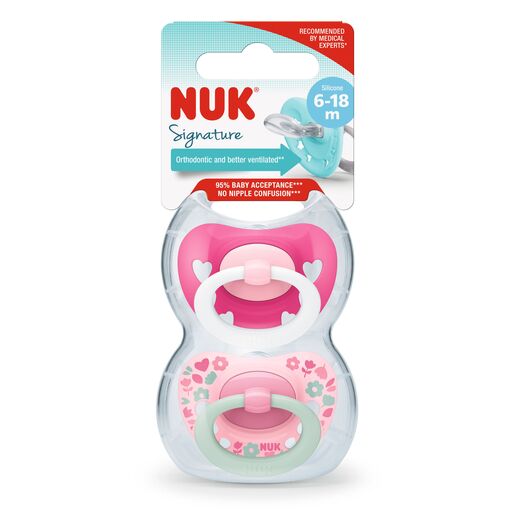 NUK duda silikon signature 6-18 m  2/1