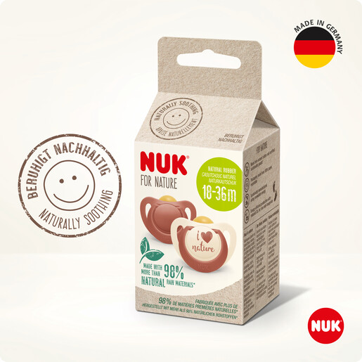 NUK for nature duda lateks 18-36M 2/1