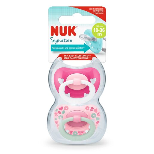 NUK duda silikon signature 18-36 m 2/1