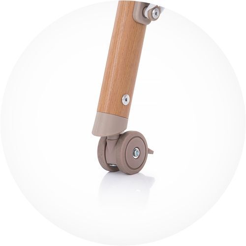 Chipolino krevetić sa kotačima Sweet dreams mocca/wood