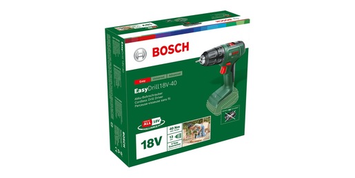 BOSCH Akumulatorska bušilica-izvijač EasyDrill 18V-40, solo alat