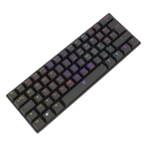 White Shark mehanička tipkovnica GK-2022 SHINOBI Crna / HR - RED SW.