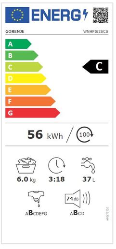 Gorenje mašina za pranje veša WNHPI62SCS
