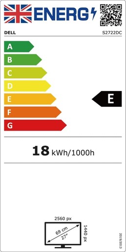 Dell 27" Plus monitor S2722DC, IPS 2K/QHD, 75Hz, 4ms, AMD FreeSync, 2x HDMI, 2x USB, Zvučnici