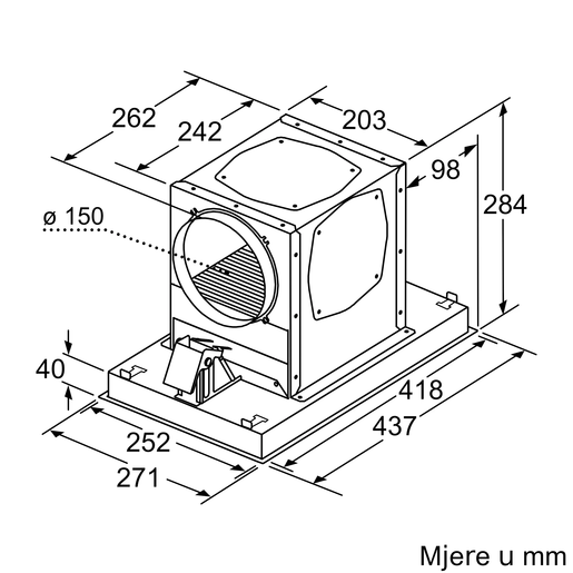 Bosch komplet za recirkulaciju zraka DIZ0JC5D0