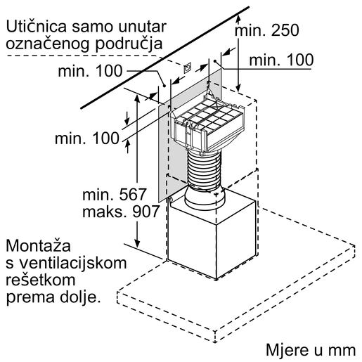Bosch komplet za recirkulaciju zraka DWZ0XX0J5