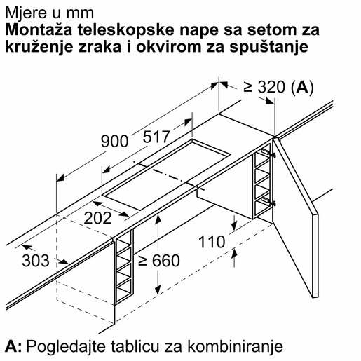 Bosch komplet za recirkulaciju zraka DWZ1IX1C6