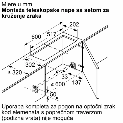 Bosch komplet za recirkulaciju zraka DWZ1IX1C6