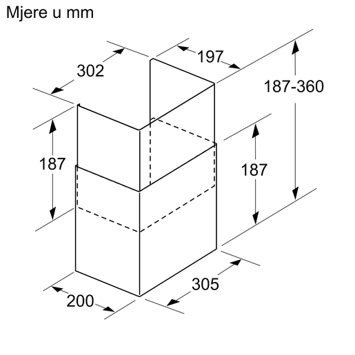 Bosch pribor za napu DWZ0IB5N0