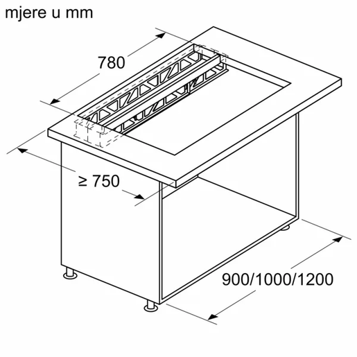 Bosch pribor za postavljanje nape DSZ8WW1Y2