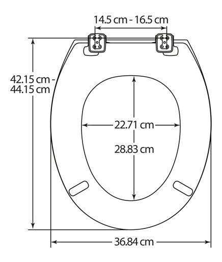 BEMIS NEW YORK Bijela WC Daska