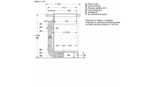 Bosch pribor za napu HEZ9VDKR0