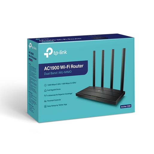 TP-Link Archer C80, AC1900, Dual-Band, 1900Mpbs, router