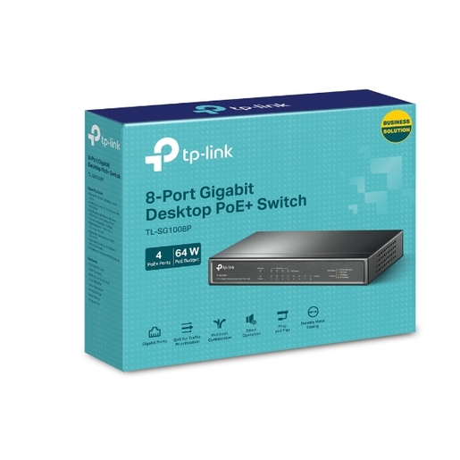 TP-Link TL-SG1008P, 1000Mbps, switch
