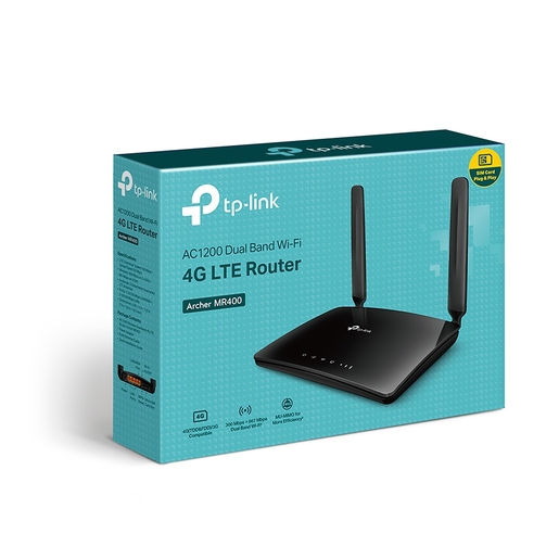 TP-Link Archer MR400, AC1200, Dual-Band, 4G LTE, 1200Mbps, router