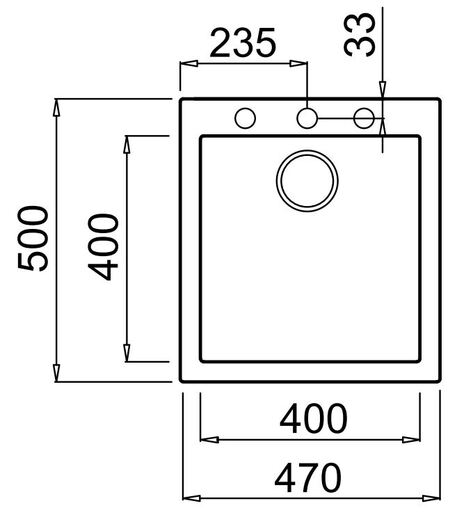 Elleci sudoper Quadra 102 Bianco
