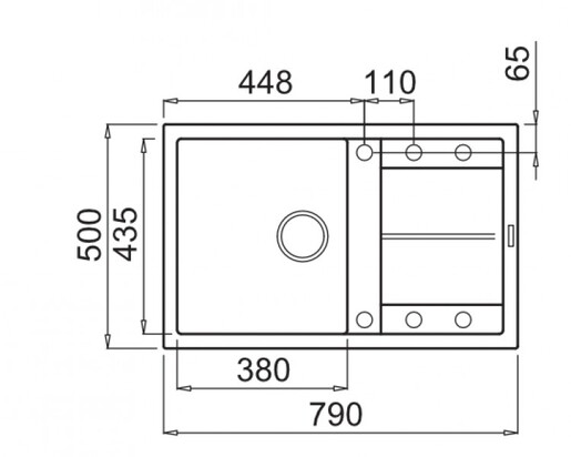 SHR Unico 300 Bianco Antico sudoper