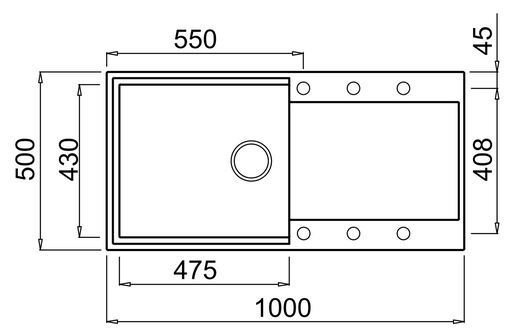 Elleci Easy 480 Bianco sudoper
