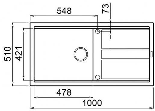 Elleci Best 480 KT sudoper, tamno siva
