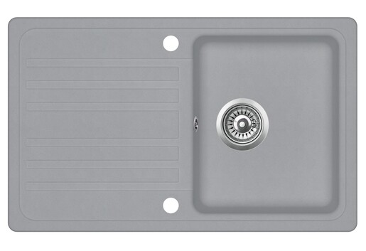 SHR Tera 20 sudoper + Flexy slavina, svijetlo siva, set