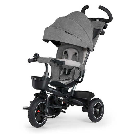 Kinderkraft tricikl 5u1 SPINSTEP Platinum sivi